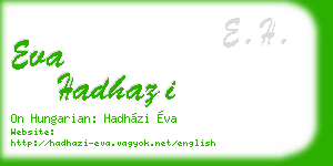 eva hadhazi business card